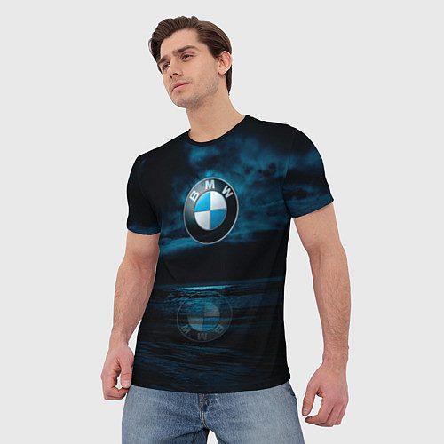Мужская футболка BMW marine theme / 3D-принт – фото 3