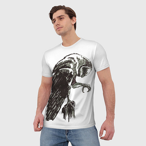 Мужская футболка Graphic owl / 3D-принт – фото 3