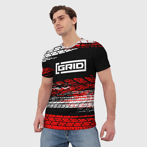 Мужская футболка Grid legends - гонки / 3D-принт – фото 3