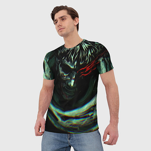 Мужская футболка Берсерк Гатс В Плаще / 3D-принт – фото 3