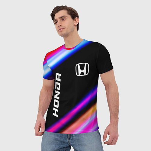 Мужская футболка Honda speed lights / 3D-принт – фото 3