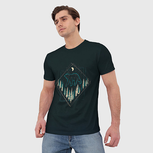 Мужская футболка Созвездие медведицы / 3D-принт – фото 3