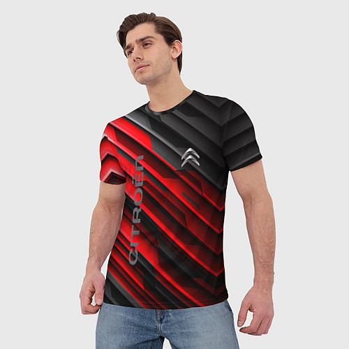 Мужская футболка Citroёn - sport / 3D-принт – фото 3
