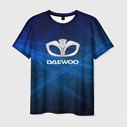 Футболка мужская Daewoo - лучи, цвет: 3D-принт