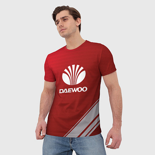 Мужская футболка Daewoo - sport / 3D-принт – фото 3