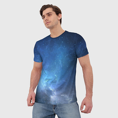 Мужская футболка Холодное космическое молчание / 3D-принт – фото 3