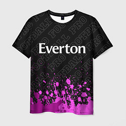 Футболка мужская Everton pro football: символ сверху, цвет: 3D-принт