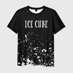 Футболка мужская Ice Cube - брызги краски, цвет: 3D-принт