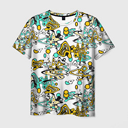 Футболка мужская Abstract pattern waves and streaks, цвет: 3D-принт