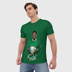 Футболка мужская Пеле PELE легенда футбола, цвет: 3D-принт — фото 2