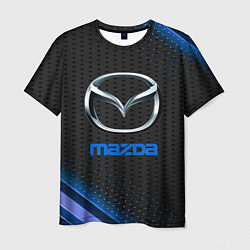 Футболка мужская Mazda Абстракция карбон, цвет: 3D-принт