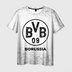 Футболка мужская Borussia с потертостями на светлом фоне, цвет: 3D-принт
