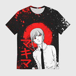 Футболка мужская Человек-бензопила - манга - Макима, цвет: 3D-принт