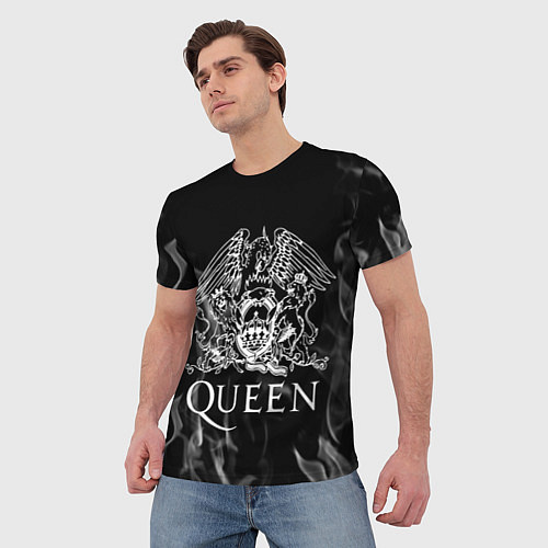 Мужская футболка Queen огонь / 3D-принт – фото 3