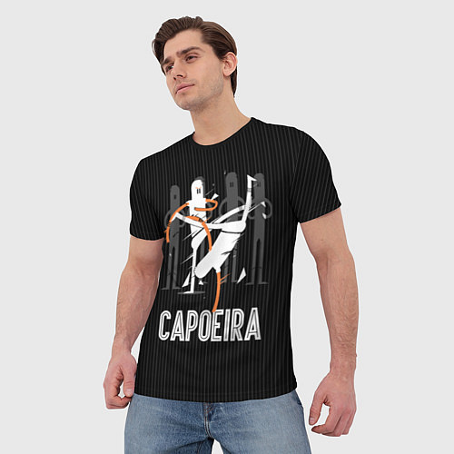 Мужская футболка Capoeira - duel / 3D-принт – фото 3