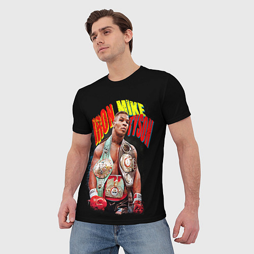 Мужская футболка Майк Тайсон боксер / 3D-принт – фото 3