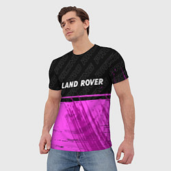 Футболка мужская Land Rover pro racing: символ сверху, цвет: 3D-принт — фото 2