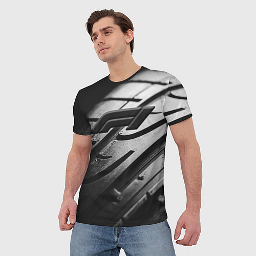 Мужская футболка Formula 1 - dark theme / 3D-принт – фото 3