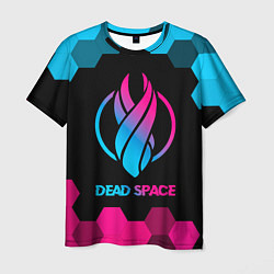 Футболка мужская Dead Space - neon gradient, цвет: 3D-принт
