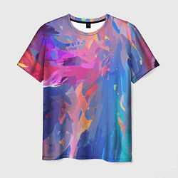 Футболка мужская Splash of colors, цвет: 3D-принт