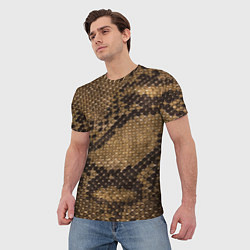 Футболка мужская Кожа питона - fashion 2028, цвет: 3D-принт — фото 2
