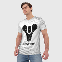 Футболка мужская Destiny с потертостями на светлом фоне, цвет: 3D-принт — фото 2