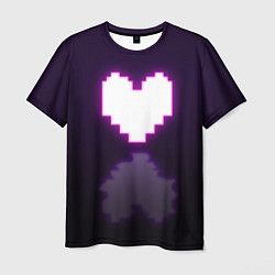 Футболка мужская Undertale heart neon, цвет: 3D-принт