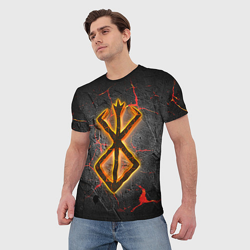 Мужская футболка Berserk fire / 3D-принт – фото 3