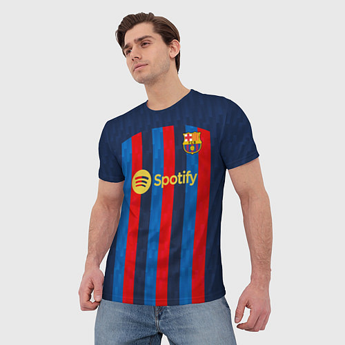 Мужская футболка Левандовский Барселона форма 20222023 / 3D-принт – фото 3