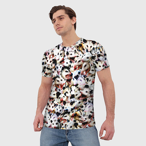Мужская футболка Опоссумы / 3D-принт – фото 3