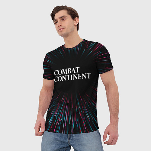 Мужская футболка Combat Continent infinity / 3D-принт – фото 3