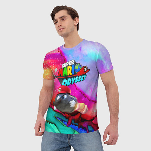 Мужская футболка Super Mario Odyssey - Bullet Bill - Nintendo / 3D-принт – фото 3