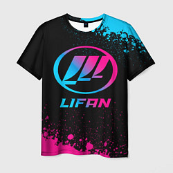 Футболка мужская Lifan - neon gradient, цвет: 3D-принт