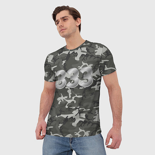 Мужская футболка Камуфляж 333 / 3D-принт – фото 3