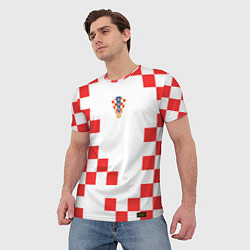 Футболка мужская Сборная Хорватии форма к чемпионату мира 2022, цвет: 3D-принт — фото 2