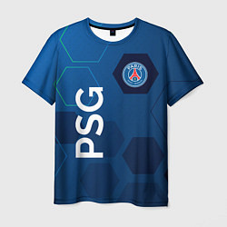 Футболка мужская PSG абстракция, цвет: 3D-принт