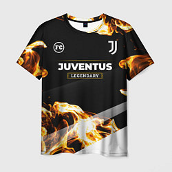 Футболка мужская Juventus legendary sport fire, цвет: 3D-принт