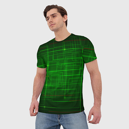 Мужская футболка Нейросеть - текстура / 3D-принт – фото 3