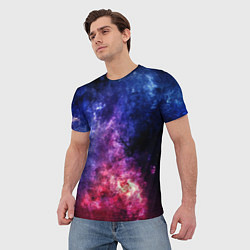 Футболка мужская Космическая туманность Млечного пути, цвет: 3D-принт — фото 2