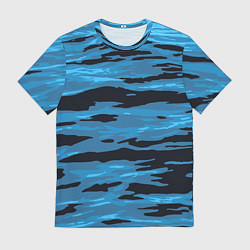 Футболка мужская Волны Камуфляж, цвет: 3D-принт