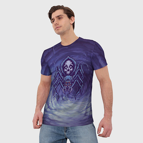Мужская футболка Смертельный паук с черепом / 3D-принт – фото 3
