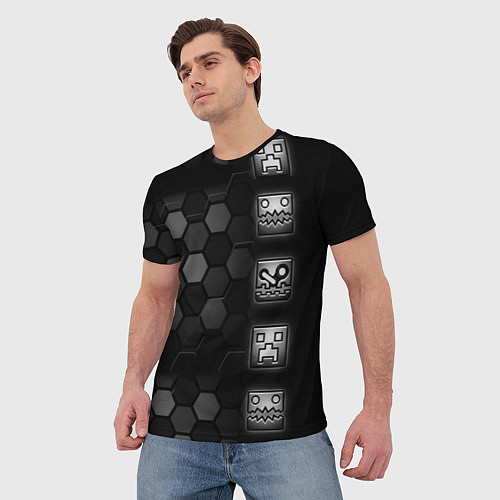 Мужская футболка Geometry Dash game / 3D-принт – фото 3