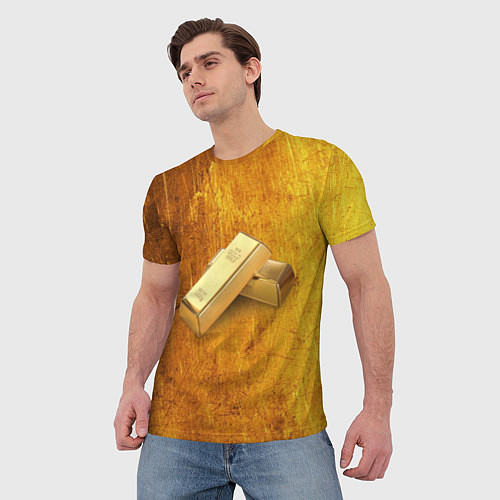 Мужская футболка The Gold / 3D-принт – фото 3