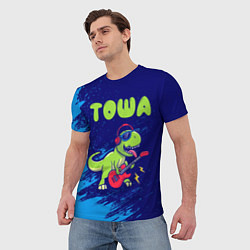 Футболка мужская Тоша рокозавр, цвет: 3D-принт — фото 2