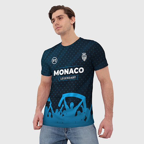Мужская футболка Monaco legendary форма фанатов / 3D-принт – фото 3
