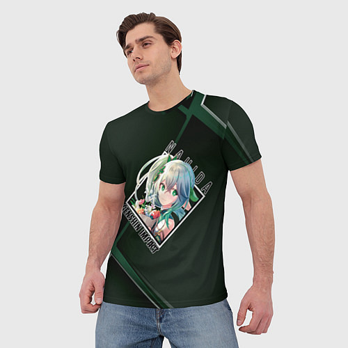 Мужская футболка Нахида в ромбе / 3D-принт – фото 3