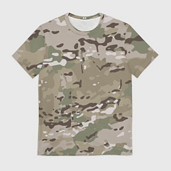 Футболка мужская Камуфляж Multicam, цвет: 3D-принт