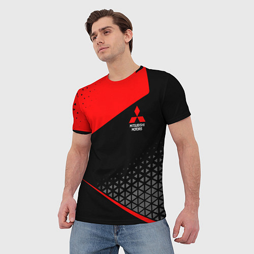 Мужская футболка Mitsubishi - Sportwear / 3D-принт – фото 3