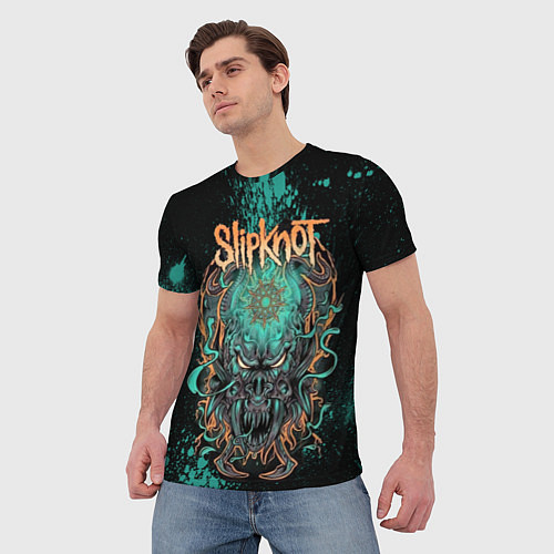 Мужская футболка Slipknot monster / 3D-принт – фото 3