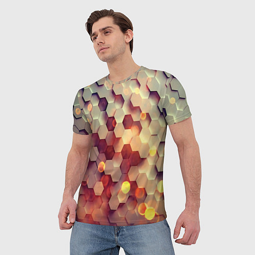 Мужская футболка Ультра блики / 3D-принт – фото 3